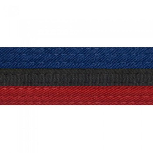 BOLD LOOK HALF/HALF BELTS WITH STRIPE-BLU/RED/BLK-1